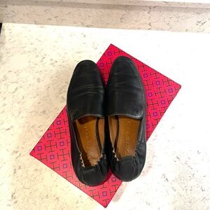 Tory Burch Black Leather Flats